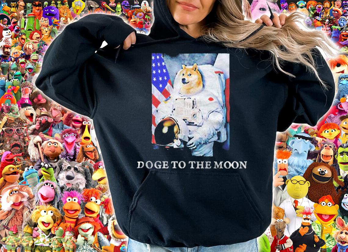 Funny Doge to the moon T-shirt