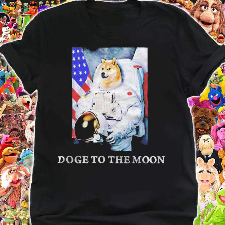 Funny Doge to the moon T-shirt
