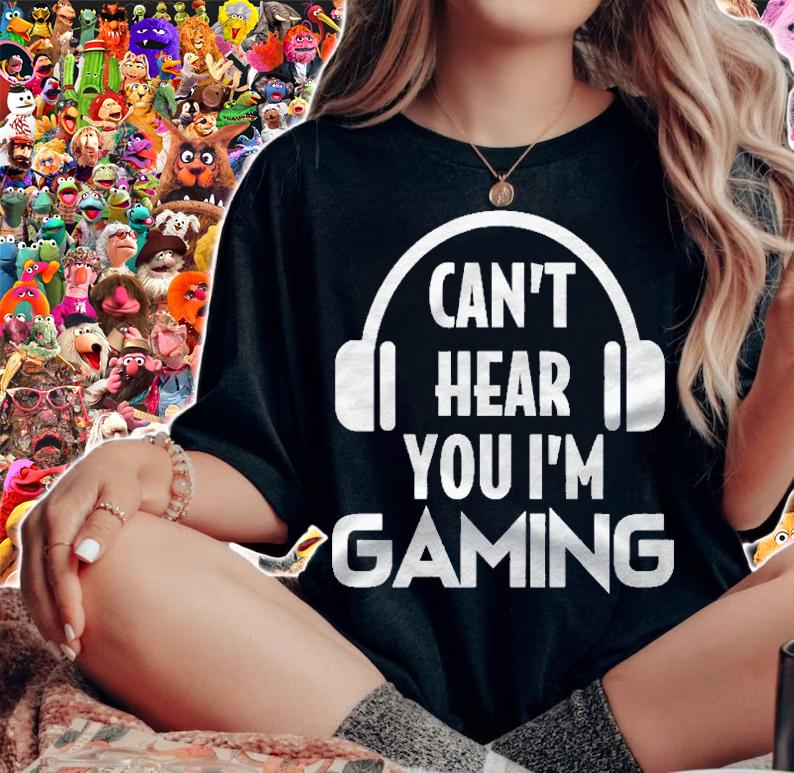 Funny Gaming Cant Hear You Im Gaming Headset Gamer Pullover Shirt