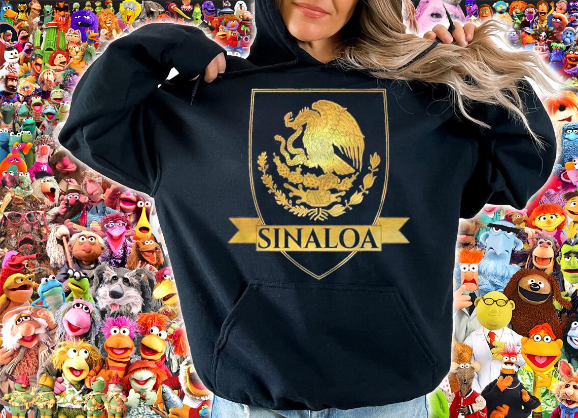 Gold Sinaloa Mexico Crest Gift Shirt hoodie