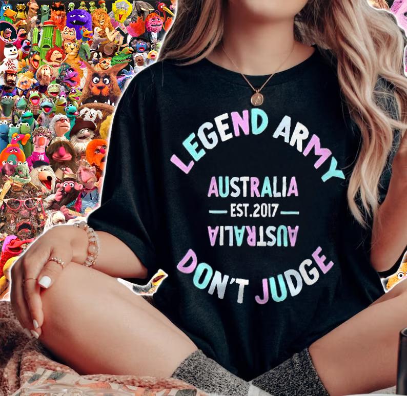 Legend Army don't judge Australia est 2017 T-shirt woman shirt