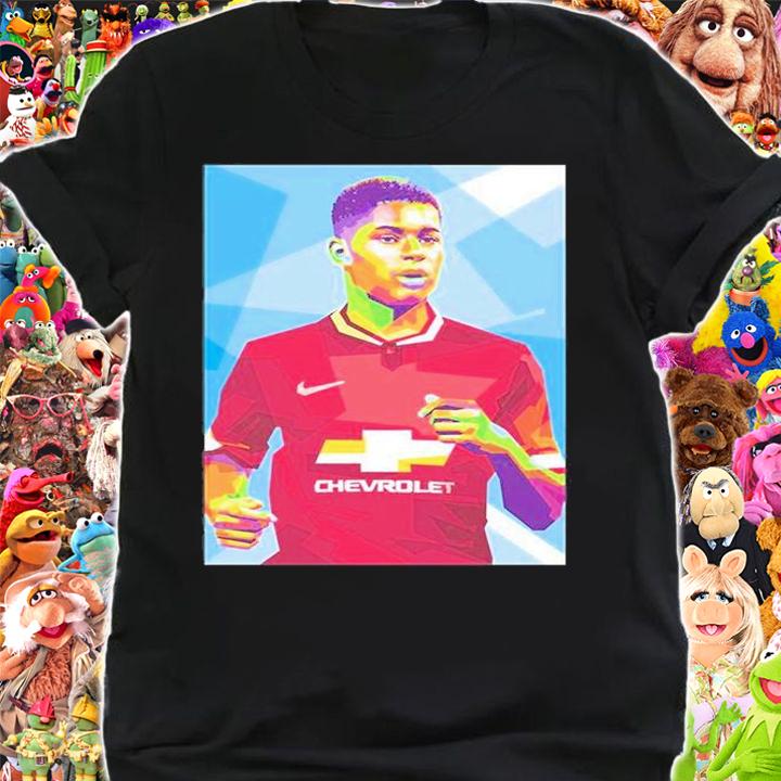 Marcus Rashford In Pop Art Portrait Style T-Shirt