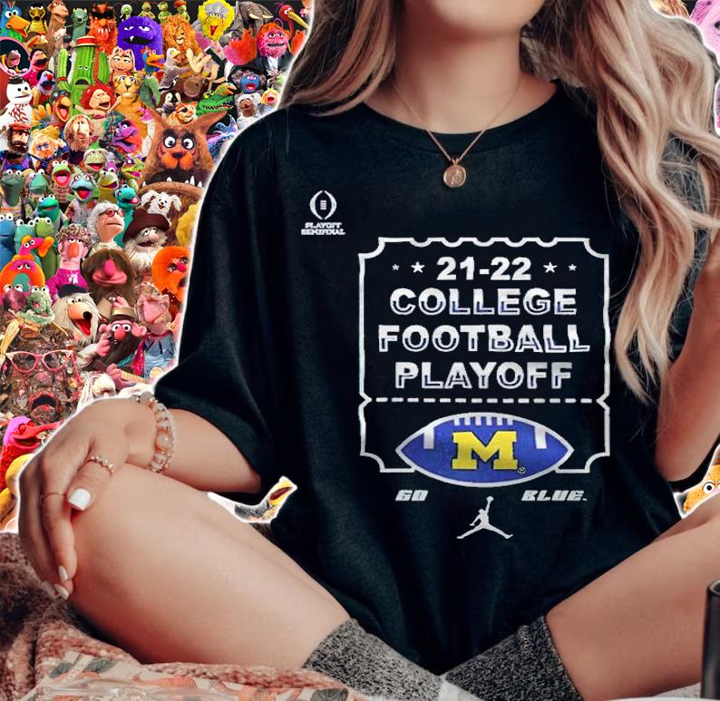 Michigan Wolverines 21-22 college football playoff T-shirt woman shirt