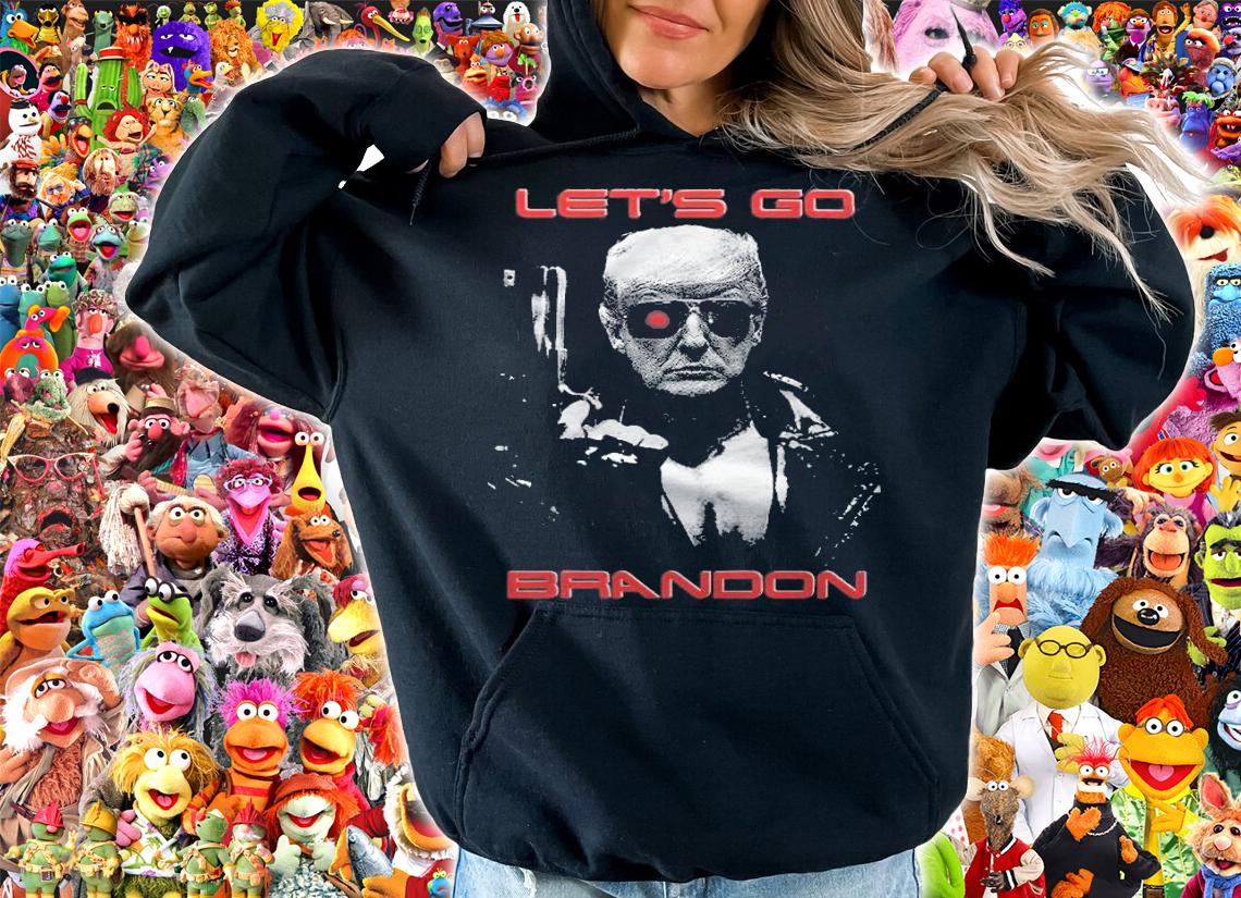 New Design pro Donald Trump Let's Go Brandon Impeach Biden Anti Liberal Trump Gun T-Shirt hoodie