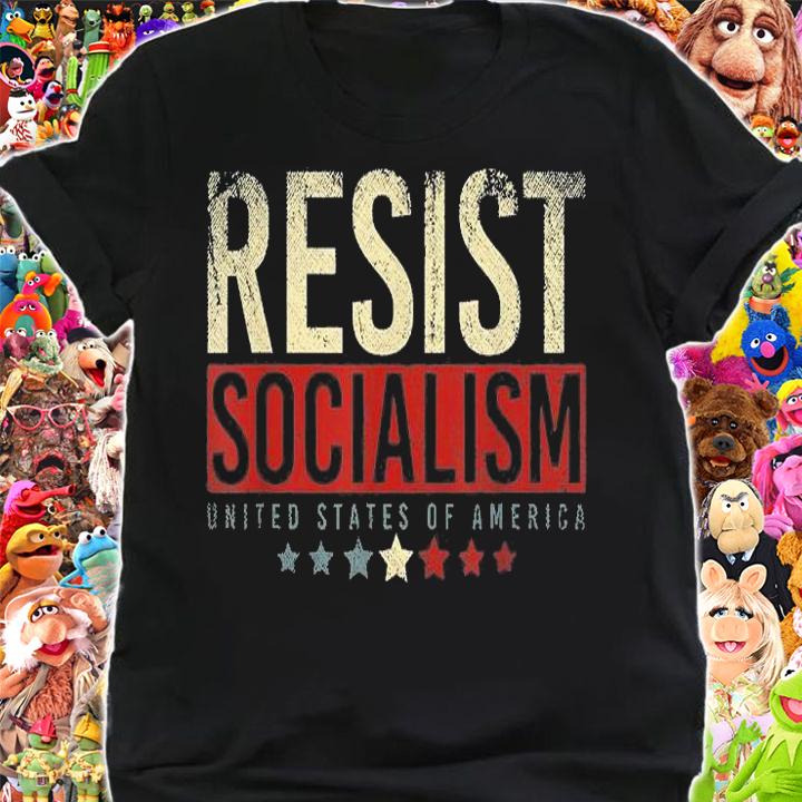 Resist Socialism United States Of America Anti Socialism Vintage T-Shirt shirt