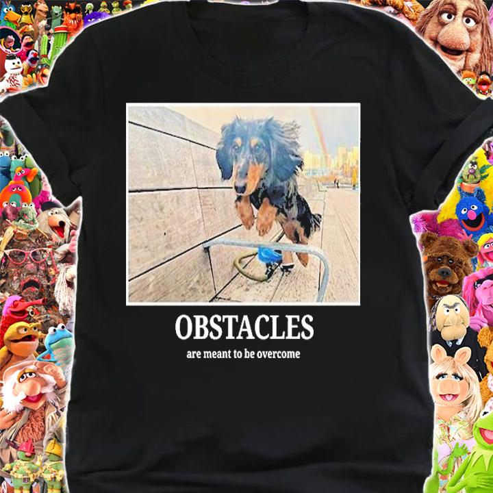 Rigatoni Dog Obstacles Are Meant To Be Overcome T-Shirt shirt