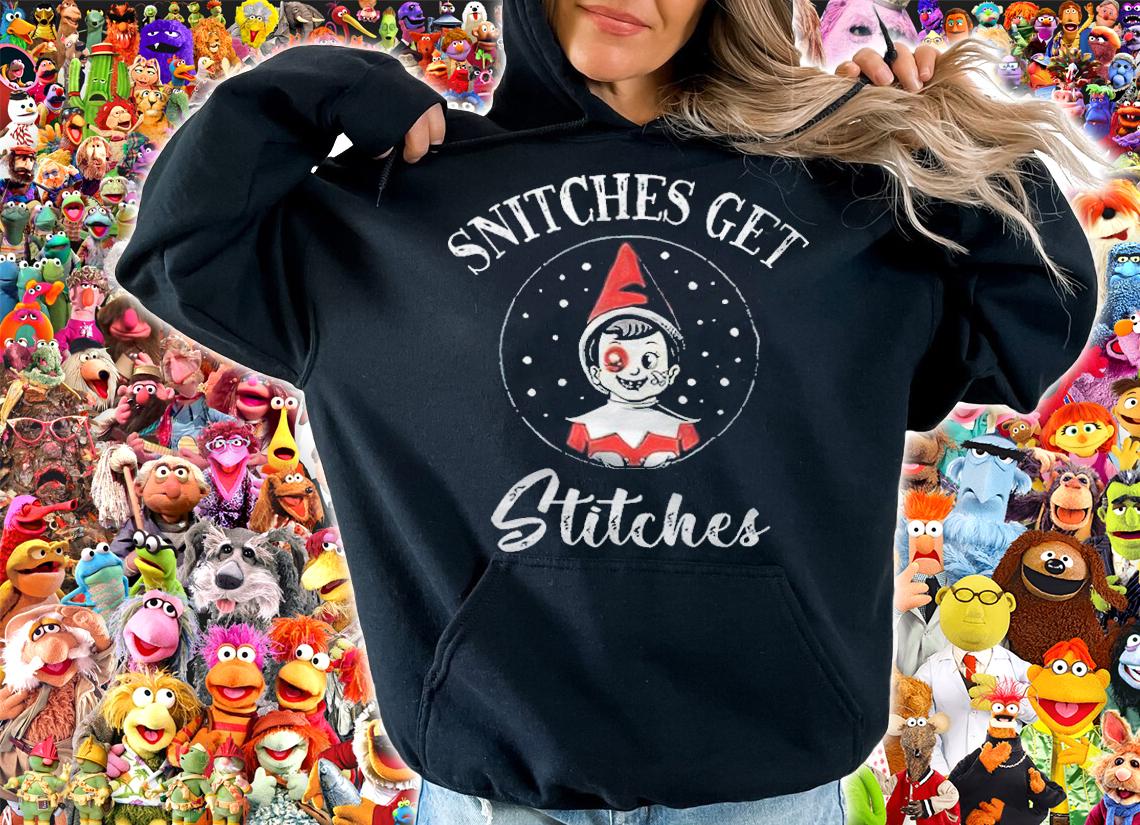 Snitches get stitches Elf Christmas T-shirt hoodie