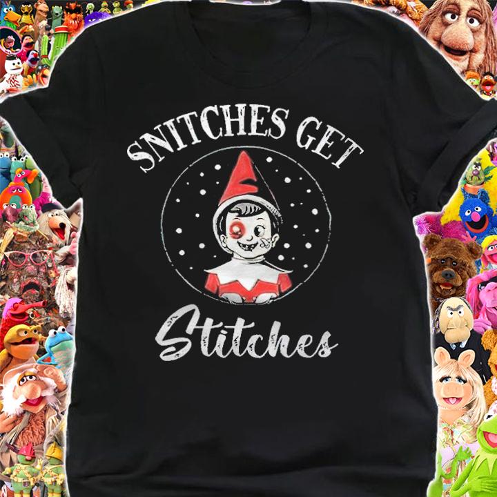Snitches get stitches Elf Christmas T-shirt shirt