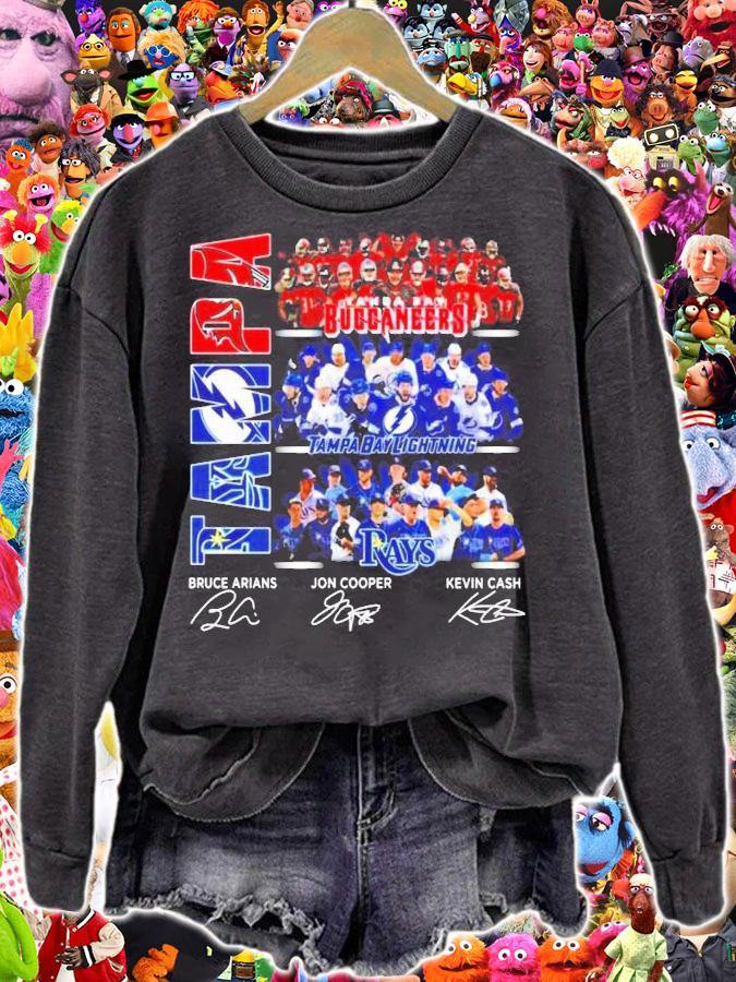 Tampa Bay Buccaneers Lightning Rays Players Signatures t-shirt sweatshirt
