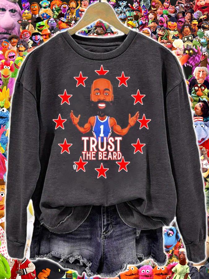 Trust The Beard Philadelphia Basketball Shirt sweatshirt