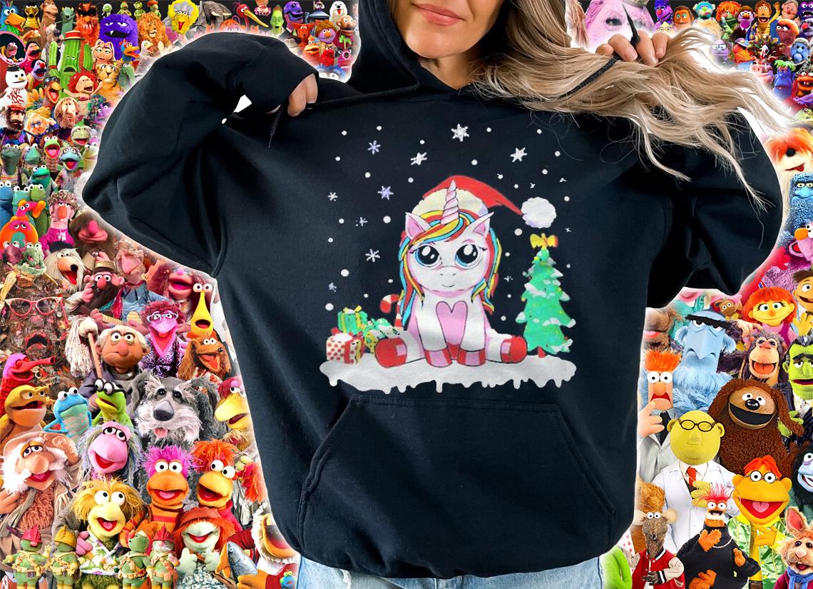Unicorn Santa Xmas T-shirt hoodie