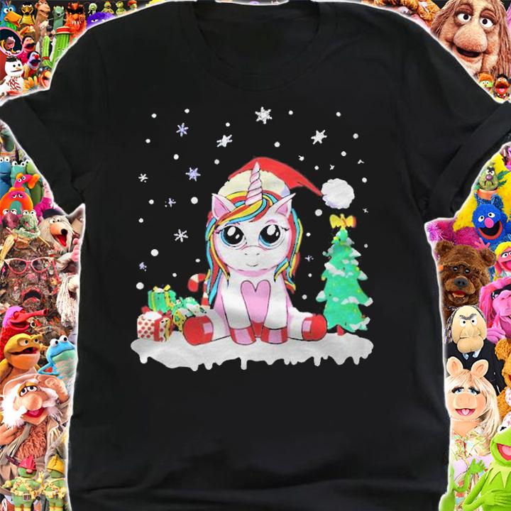 Unicorn Santa Xmas T-shirt shirt