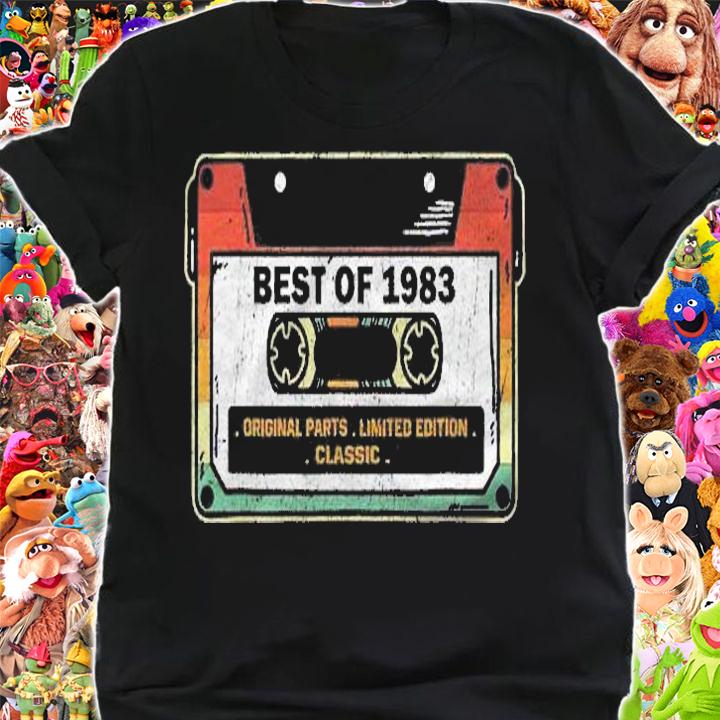 Vintage Best Of 1983 Cassette 38 Years 38Th Birthday Shirt
