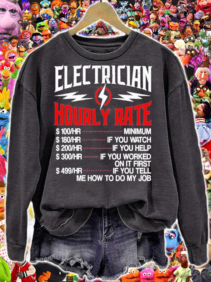 Electrician Hourly Rate t-shirt