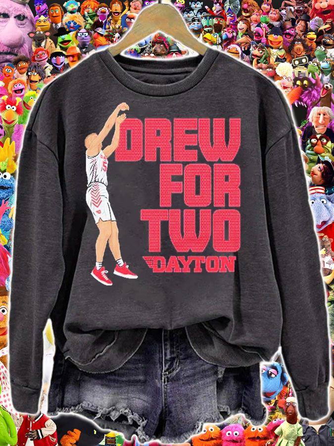 Dayton Basketball Drew Swerlein Drew For Two T-Shirt