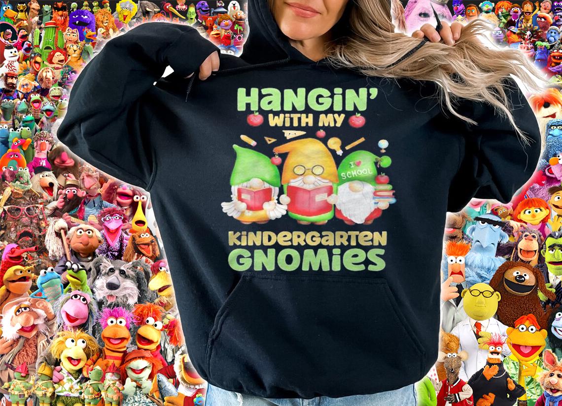 Hangin With My Kindergarten Gnomies Cute Three Gnomes Shirt