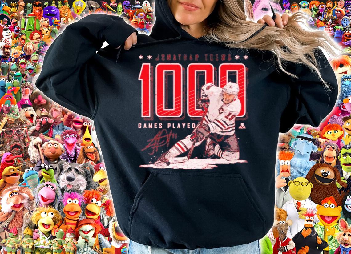 Jonathan Toews Chicago Hockey 1000th Games Played Signatures Shirt hoodie