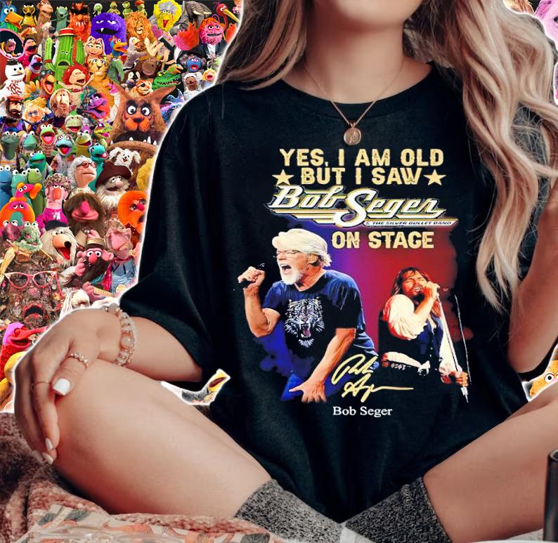 Official Yes I Am Old But I Saw Bob Seger On Stage Signatures Shirt woman shirt