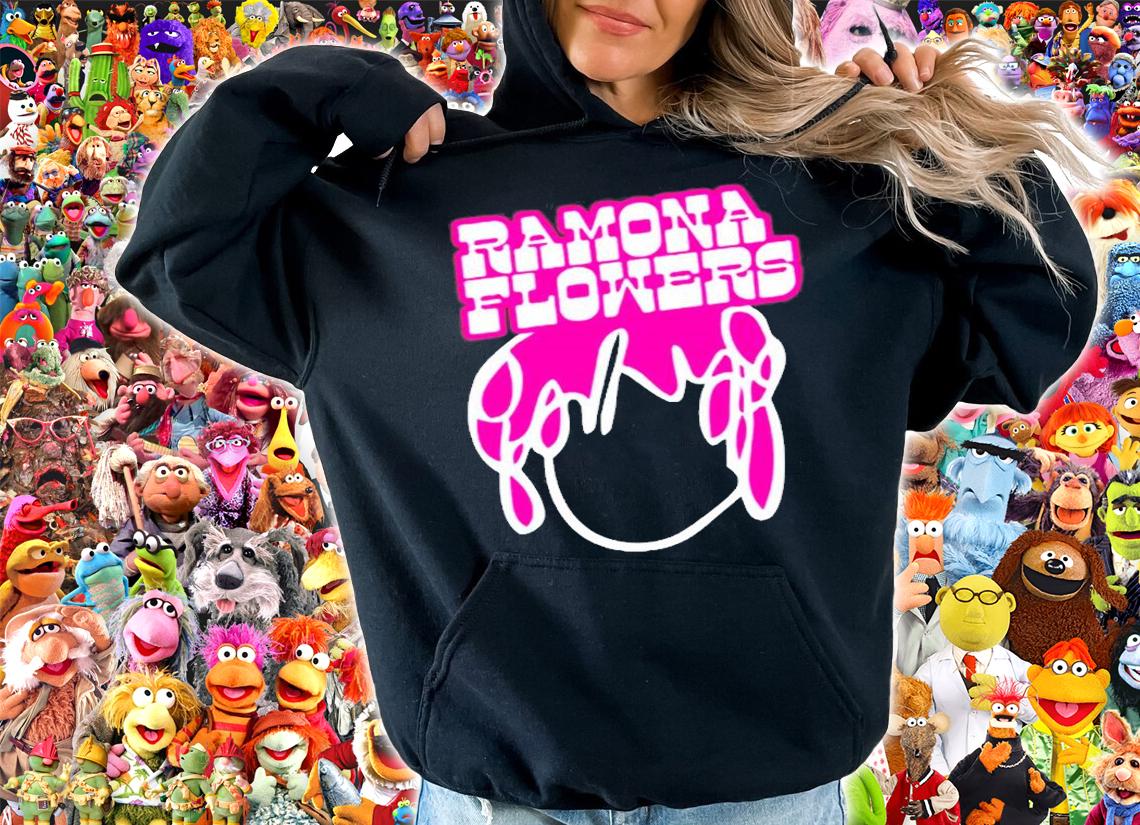 Ramona Flowers Drawing Pink Hair T-Shirt hoodie
