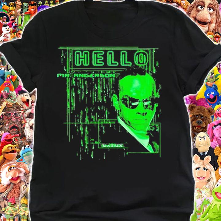 The Matrix Agent Smith Hello Mr. Anderson Code Drop T-Shirt