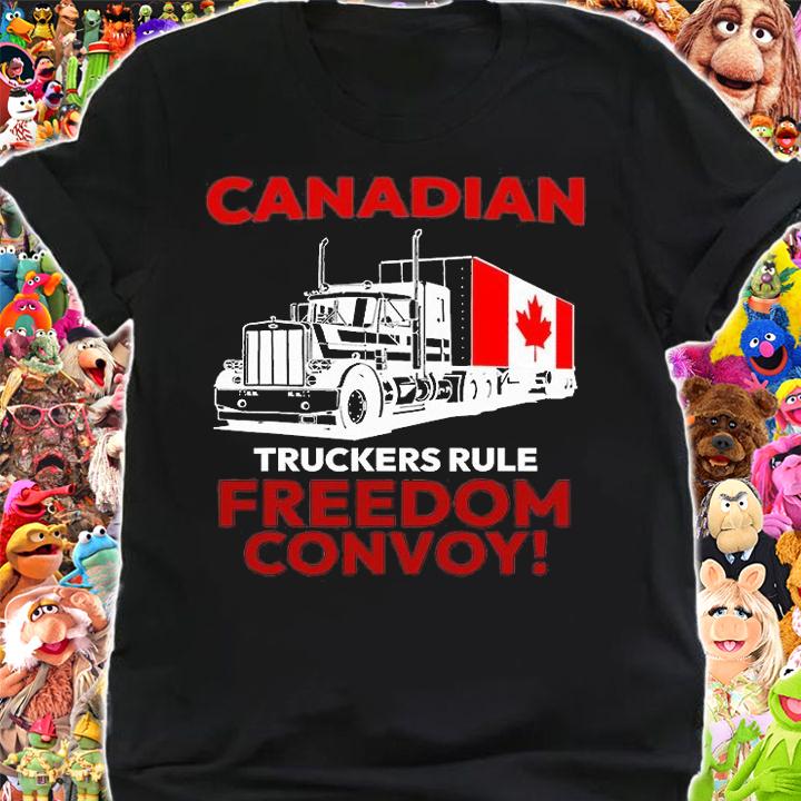 Canadian Truckers Rule Freedom Convoy 2022 T-Shirt shirt