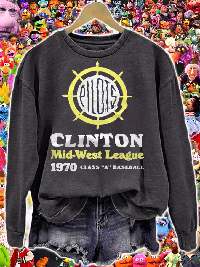 Clinton Pilots Mid-west League 1970 Class A Baseball Shirt