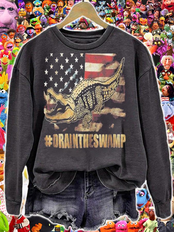 Drain The Swamp Washington DC Donald Trump President T-Shirt sweatshirt