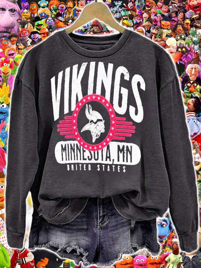 Minnesota Vikings Badge Of Honor T-Shirt sweatshirt