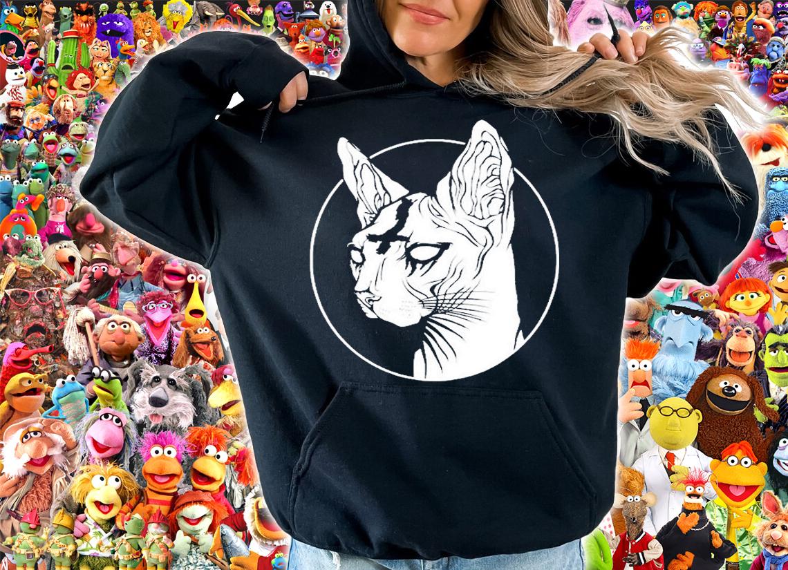 Occult Black-Metal Sphynx Cat I Goth And Death-Metal Graphic T-Shirt hoodie