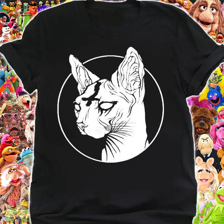 Occult Black-Metal Sphynx Cat I Goth And Death-Metal Graphic T-Shirt shirt