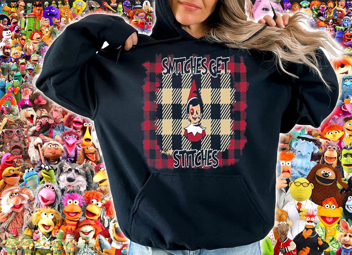 Snitches Get Stitches Christmas Elf T-Shirt