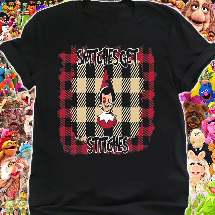 Snitches Get Stitches Christmas Elf T-Shirt