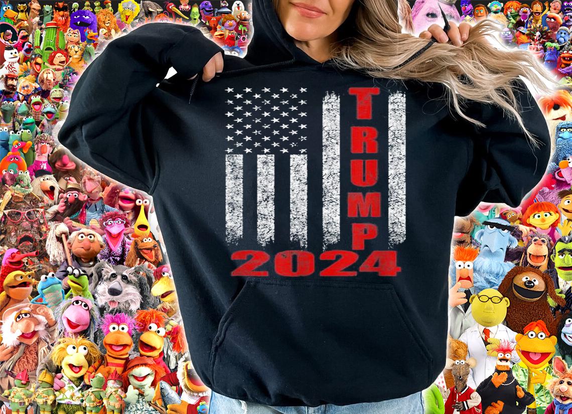 Trump 2024 USA Flag Support Vintage T-Shirt