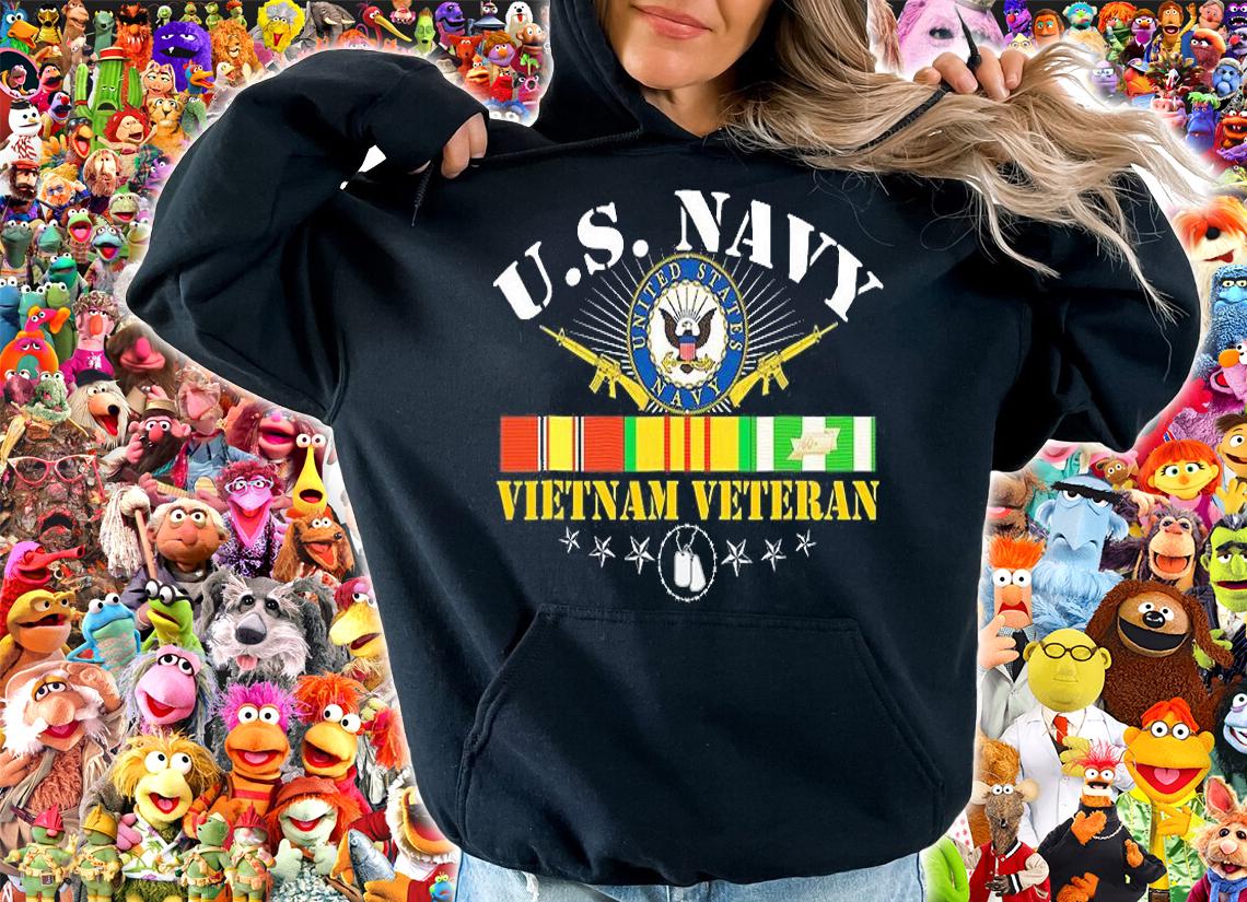 US Navy Vietnam Veteran USA Flag Vietnam Vet Flag T-Shirt hoodie