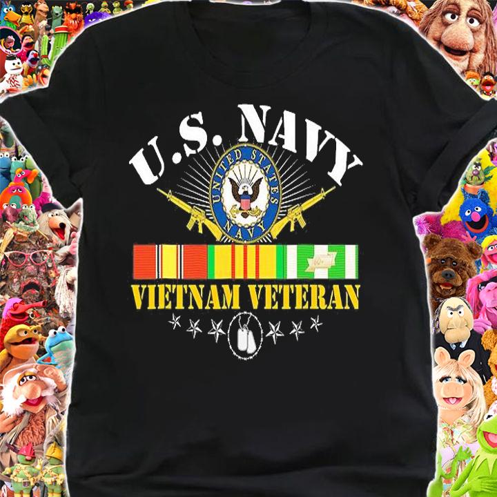 US Navy Vietnam Veteran USA Flag Vietnam Vet Flag T-Shirt shirt