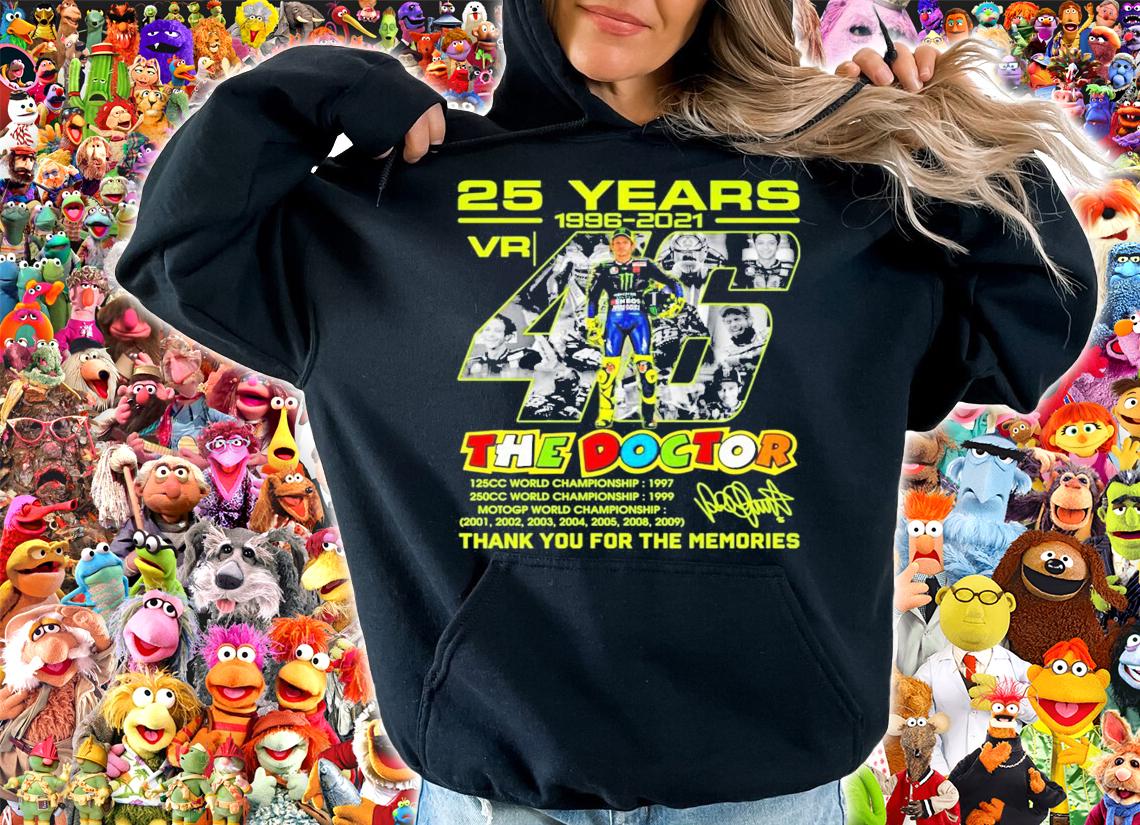 25 years 1996-2021 The Doctor VR46 signature t-shirt