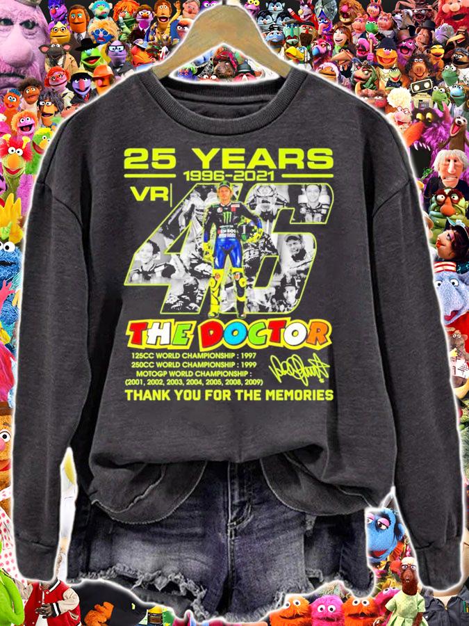 25 years 1996-2021 The Doctor VR46 signature t-shirt