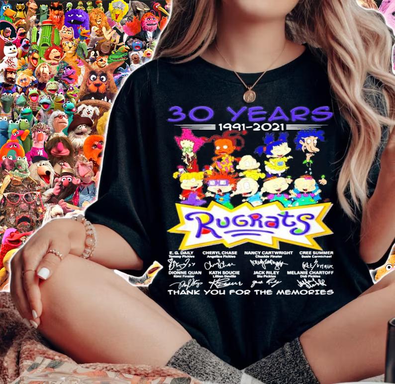30 years 1991-2021 Rugrats signatures t-shirt