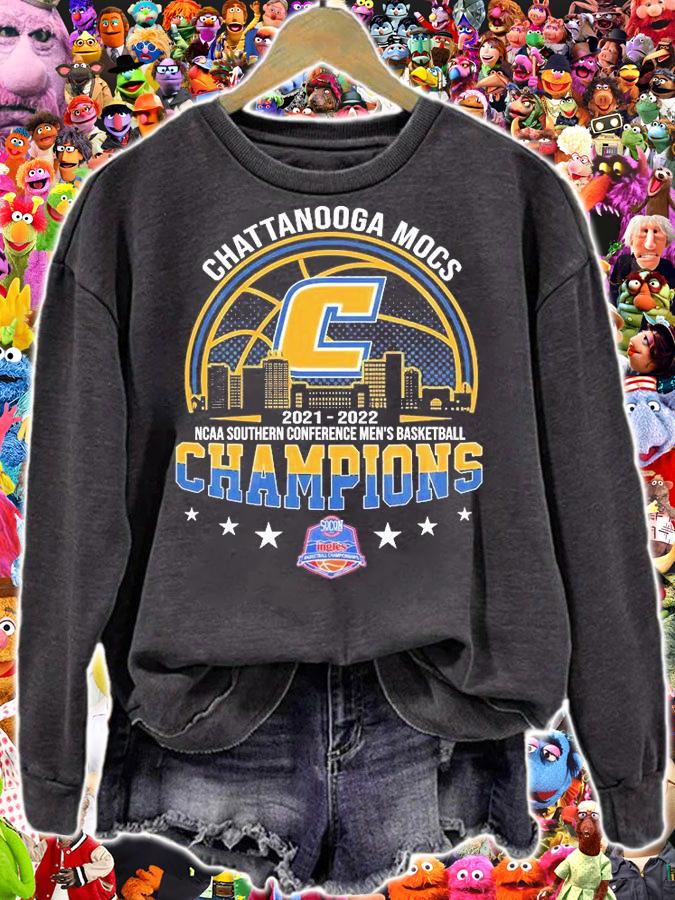 Chattanooga Mocs 2021 2022 NCAA Southern Conference Men's Basketball Champions T-Shirt