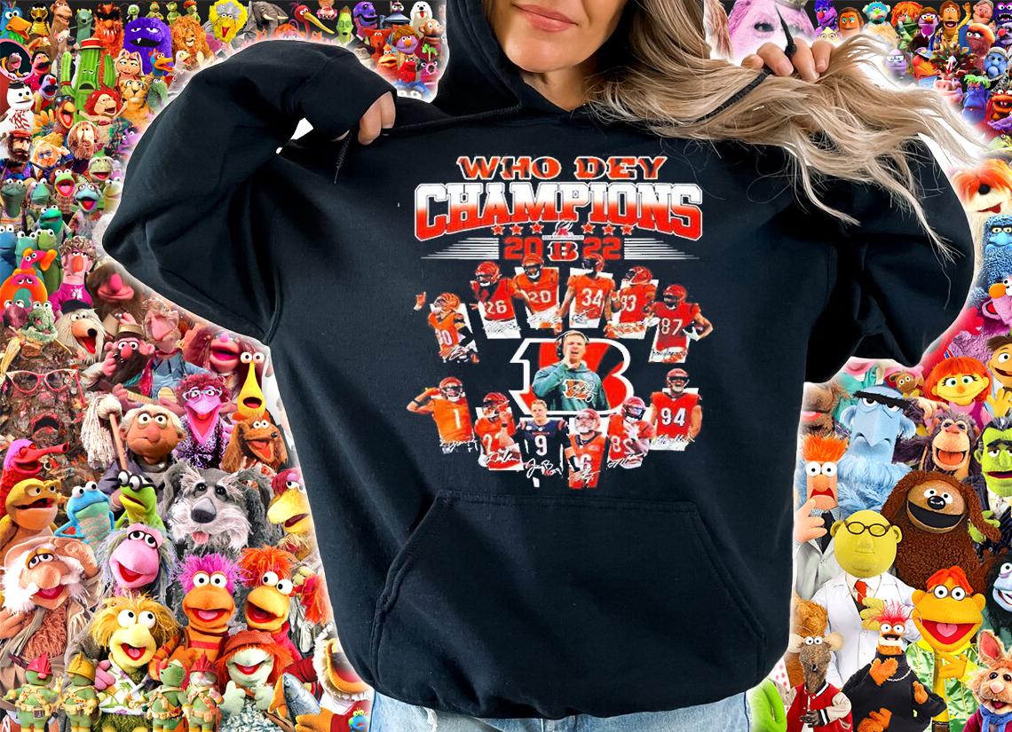 Cincinnati Bengals team Who Dey Champions 2022 signature shirt