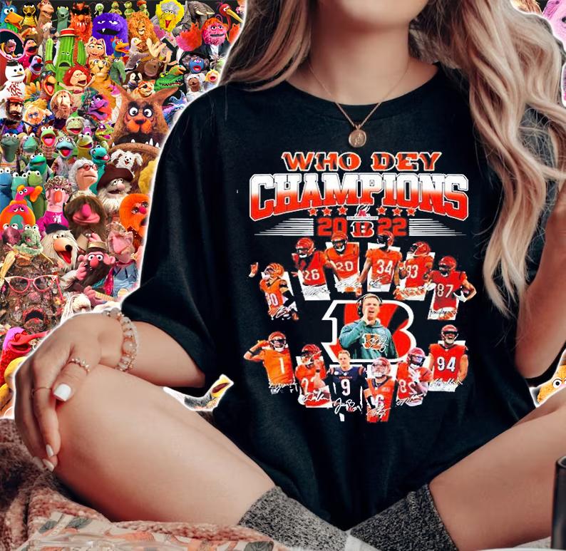 Cincinnati Bengals team Who Dey Champions 2022 signature shirt