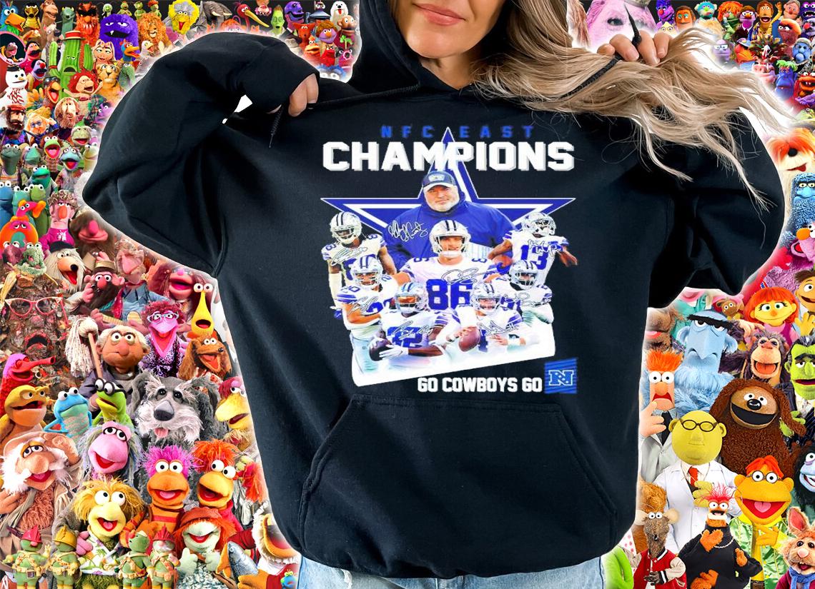 Dallas Cowboys NFC East Champions Go Cowboys Go Signatures Shirt hoodie