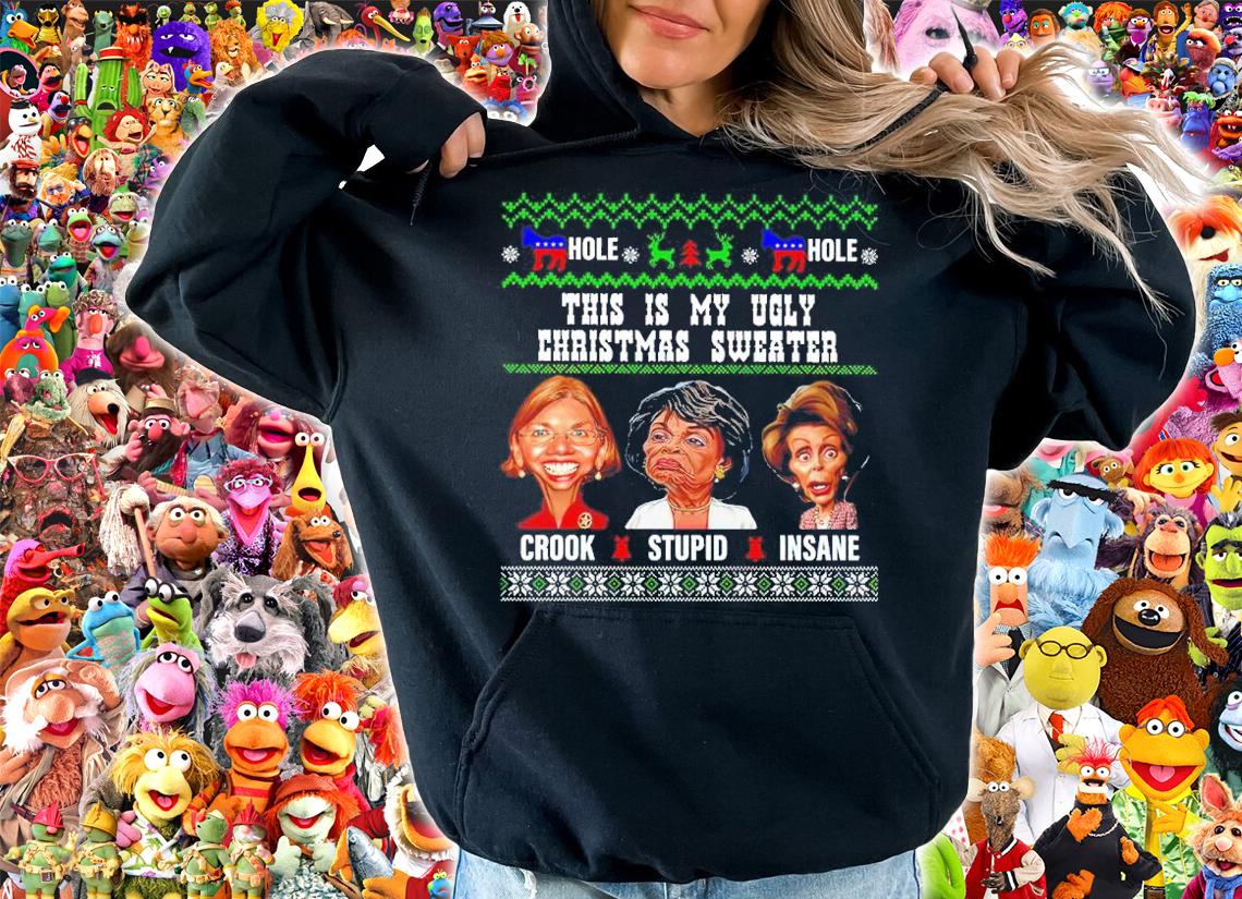 Hole There Are Three Basic Categories Of Liberals Ugly Christmas Shirt hoodie