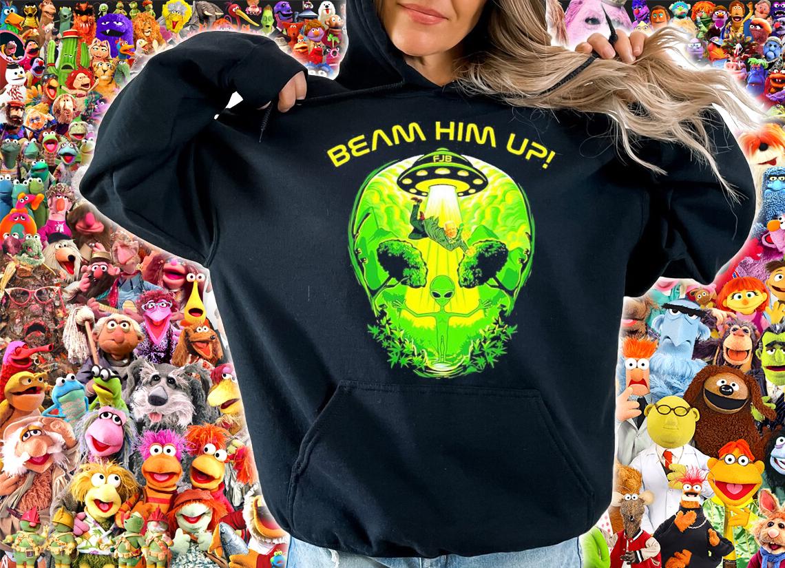 Joe Biden Alien UFO Beam Him Up Shirt hoodie