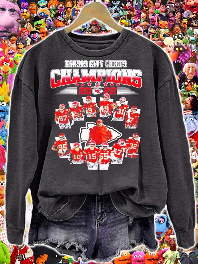 Kansas City Chiefs Champions signature 2022 shirt sweatshirt