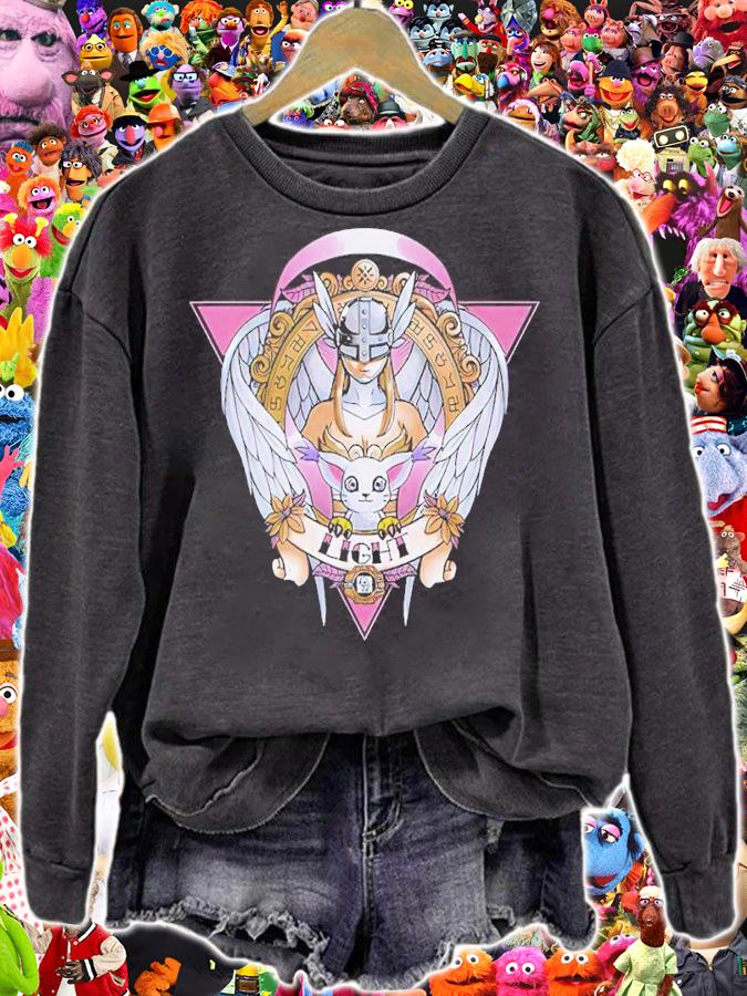Light Gatomon Angewomon Digimon Shirt sweatshirt