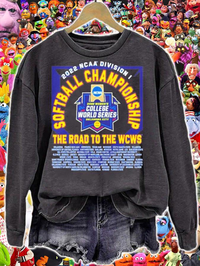 NCAA Division I Softball Championship The Road To The WCWS 2022 Shirt sweatshirt