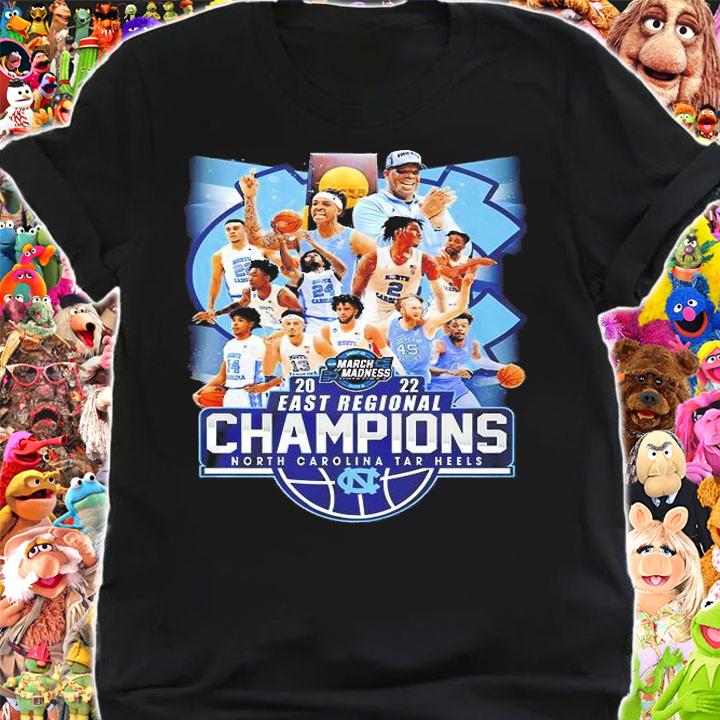 North Carolina Tar Heels 2022 East Regional Champions T-Shirt shirt