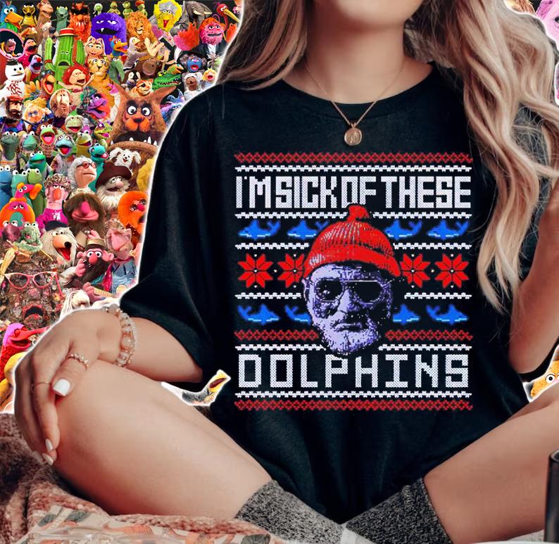Sick of These Dolphins Tacky Christmas shirt