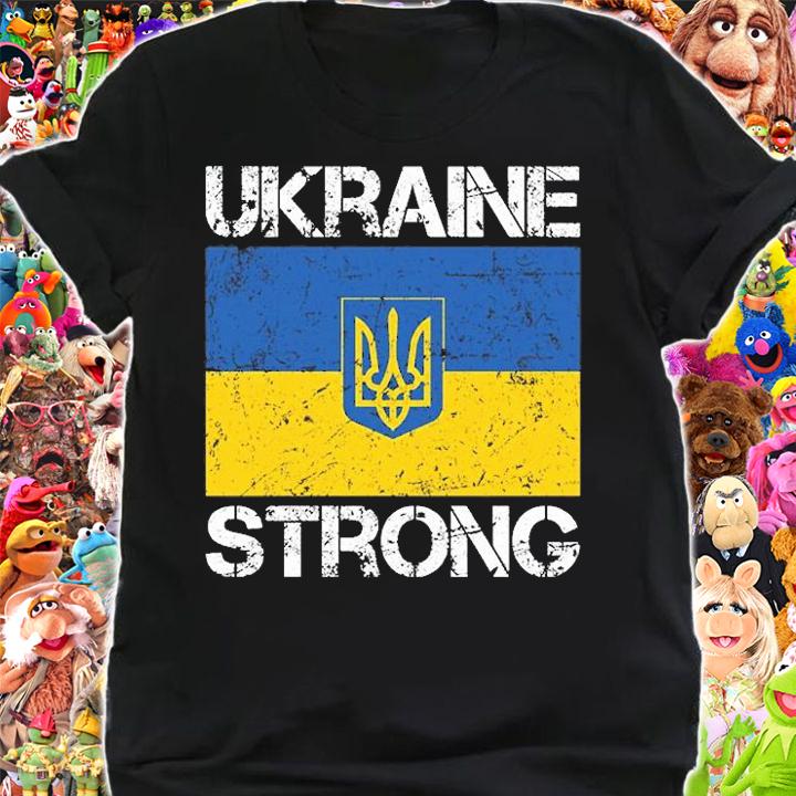 Ukraine Strong Ukraine Flag Vintage T-Shirt shirt